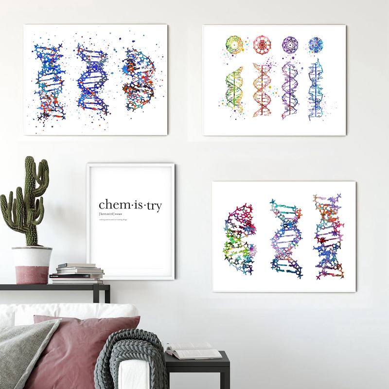 Medical Lab Pictures - DNA Molekul Cetak Modern Medis Seni