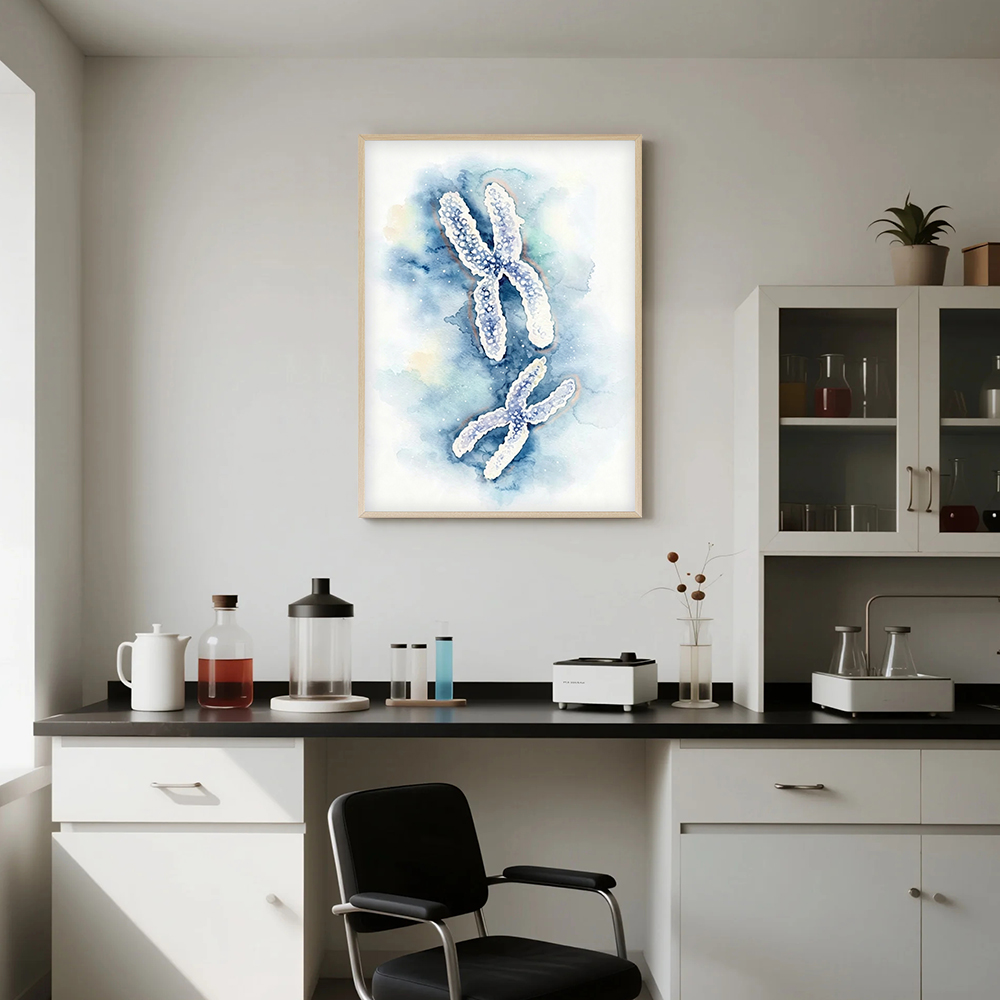 Lukisan Kanvas Biogenetika Cet - Medical Lab Pictures ulasan dan harga