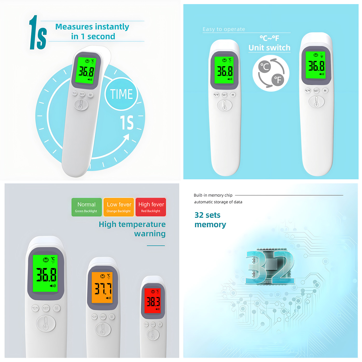 Termometer Demam Inframerah Di - Digital Thermometer Infrared ulasan dan harga