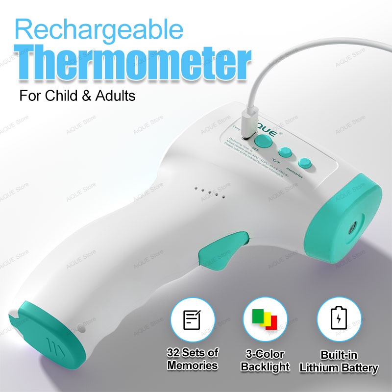AiQUE Digital Isi Ulang ℃ ℉    - Digital Thermometer Infrared ulasan dan harga