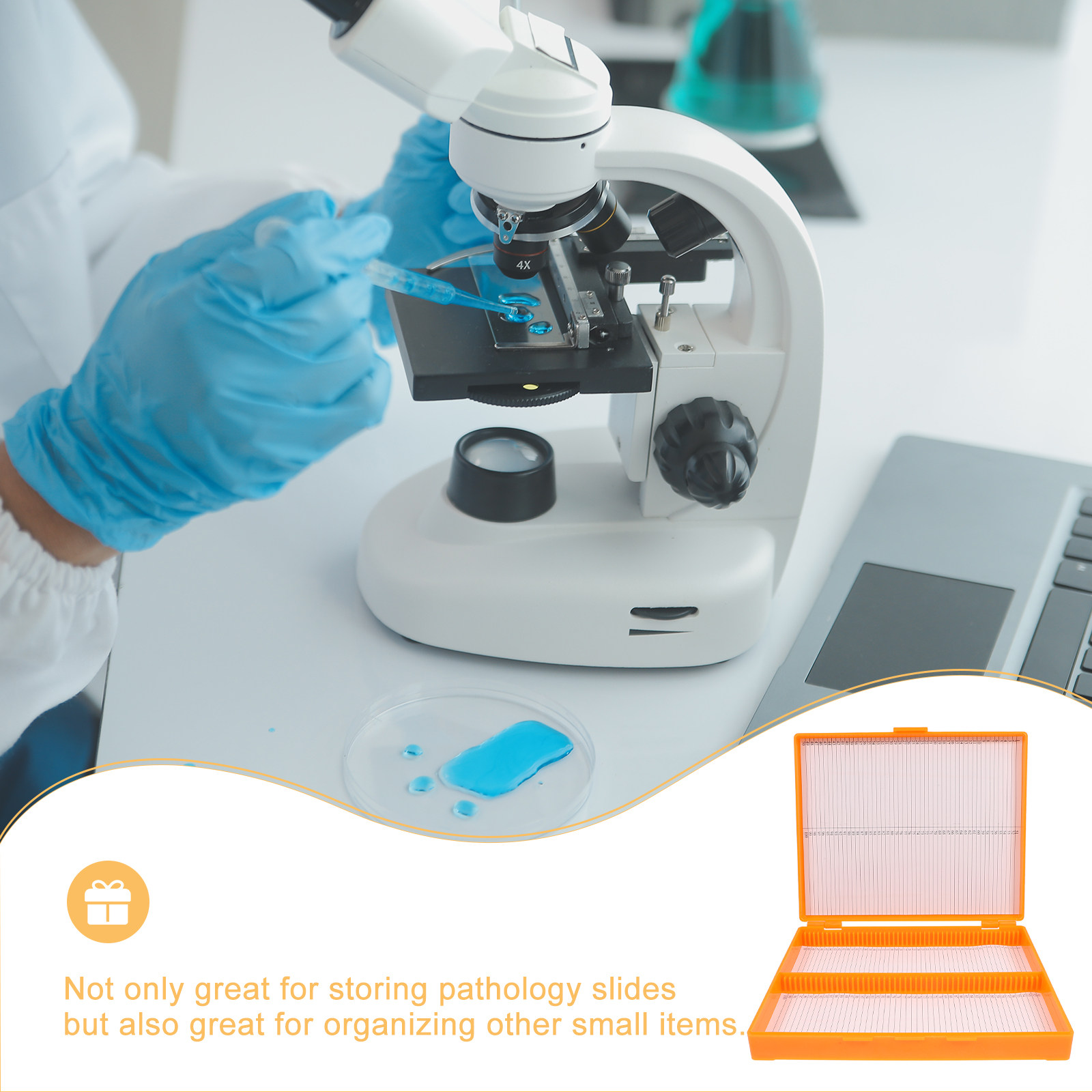 Organizer Plastik Mikroskop un - Pathology Slide Storage ulasan dan harga